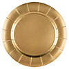 13" Gold Round Disposable Paper Charger Plates (50 Plates) Image 1