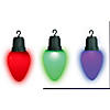 13" Hanging Christmas Light Bulb Set with Timer - 3 Pc. Image 1