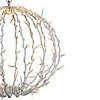 13" LED Lighted Christmas Hanging Ball Decoration - Warm White Lights Image 2