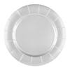 13" White Round Disposable Paper Charger Plates (50 Plates) Image 1