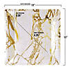 13" White with Gold Marble Square Disposable Paper Charger Plates (40 Plates) Image 2