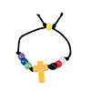 13" x 1" Beaded Faith Cross Plastic Jewelry Craft Kits - Makes 12 Image 1