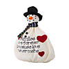 13" x 12" Softy the Snowman Stuffed Christmas Decoration Image 1