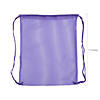 13" x 17" Large Polyester Neon Mesh Drawstring Bags - 12 Pc. Image 1
