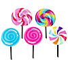 13" x 22" Candy World Swirl Lollipop Yard Signs - 5 Pc. Image 1