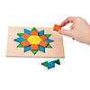 13" x 8" Melissa & Doug<sup>&#174;</sup> Pattern Blocks & Boards Wood Puzzles - 10 Pc. Image 1