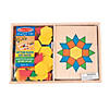 13" x 8" Melissa & Doug<sup>&#174;</sup> Pattern Blocks & Boards Wood Puzzles - 10 Pc. Image 2