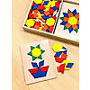 13" x 8" Melissa & Doug<sup>&#174;</sup> Pattern Blocks & Boards Wood Puzzles - 10 Pc. Image 3