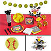 131 Pc. Softball Party Ultimate Tableware Kit for 8 Guests Image 1