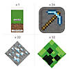 138 Pc. Minecraft Party Tableware &amp; Decorating Kit for 24 Image 1