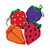 14 1/4" x 16 1/2" Large Foldable Fruit Nonwoven Tote Bags - 12 Pc. Image 2