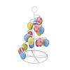 14.25" Blue, Pink and Yellow Cut-Out Spring Easter Egg Tree Decor Image 1