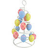 14.25" Blue, Pink and Yellow Cut-Out Spring Easter Egg Tree Decor Image 1