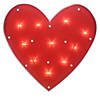 14.25" Lighted Red Heart Valentine's Day Window Silhouette Decoration Image 1