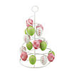 14.25" Pink, White and Green Cut-Out Easter Egg Tree Tabletop Decor Image 1