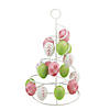 14.25" Pink, White and Green Cut-Out Easter Egg Tree Tabletop Decor Image 1