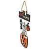 14.5" Skeleton with Jack-O-Lanterns and Black Cat "Happy Halloween" Hanging Decoraton Image 4