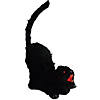 14" Animated Black Cat Halloween Decoration Image 1