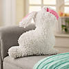 14" Easter Bunny Chenille Pillow with Ears Image 1