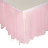 14 ft. x 29" Light Pink Tulle Table Skirt Image 1