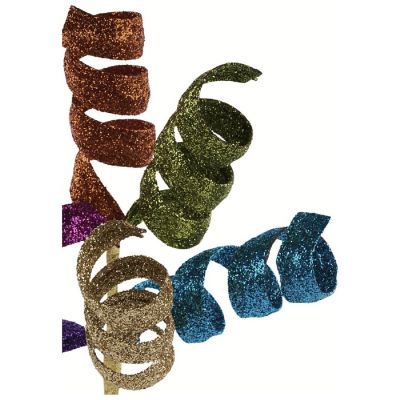 14" Glitter Curl Pick: Fiesta Image 2