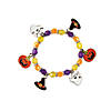 14" Halloween Icon Charm Beaded Bracelet Craft Kit - Makes 12 Image 1