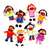 14" Happy Kids Stuffed Hand Puppets with Movable Mouths -8 Pc. Image 1