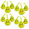 14 oz. Bulk 48 Ct. Dr. Seuss&#8482; Grinch-Shaped Reusable Plastic Cups with Lids & Straws Image 1