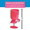14 oz. Bulk 60 Ct. Pink Flamingo Reusable Plastic Goblets Image 1