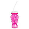 14 oz. Butterfly Reusable Plastic Cups with Lids & Straws - 6 Ct. Image 1