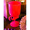 14 oz. Flamingo Reusable BPA-Free Plastic Goblets - 12 Ct. Image 1