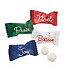 14 oz. Peace, Noel, Believe & Joy Wrapped Buttermints - 108 Pc. Image 1