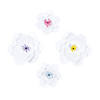 14" White Paper Flowers Party D&#233;cor - 12 Pc. Image 1