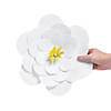 14" White Paper Flowers Party D&#233;cor - 12 Pc. Image 1