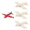 14" x 12 1/2" DIY Craft Unfinished Wood Airplanes - 6 Pc. Image 1