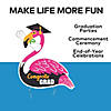 14" x 16" Congrats Grad Flamingo Corrugated Plastic Yard Sign Image 2