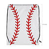 14" x 18" Large Baseball Polyester Drawstring Bags - 12 Pc. Image 1