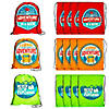 14" x 18" Large Polyester Enchanted Adventure Drawstring Bags &#8211; 12 Pc.  Image 1