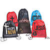 14" x 18" Large Tween Religious Bible Verse Nylon Drawstring Bags Image 1
