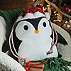 14" x 18" Medium Penguin in Christmas Hat Canvas Drawstring Bag Image 3