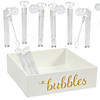 145 Pc. Mini White Bubble Send-Off Kit for 144 Guests Image 1