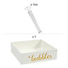 145 Pc. Mini White Bubble Send-Off Kit for 144 Guests Image 1