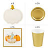 148 Pc. Little Pumpkin Party Tableware Kit for 8 Guests Image 1