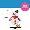 15 1/2" x 20 1/2" Snowman Foam Dartboard with Grip Balls - 5 Pc. Image 2