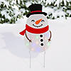 15 1/2" x 24" Light-Up Snowman Yard Sign Kit Image 1