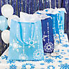 15 1/4" x 16 1/2" Large Nonwoven Blue Snowflake Tote Bags - 12 Pc. Image 2