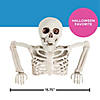 15 3/4" x 10 3/4" Tabletop White Plastic Half Skeleton Halloween Decoration Image 2