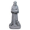 15.5" St. Francis Outdoor Bird Feeder Garden Statue Image 1