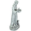 15.5" St. Francis Outdoor Bird Feeder Garden Statue Image 2