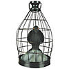 15" Animated Crow in Cage Image 1